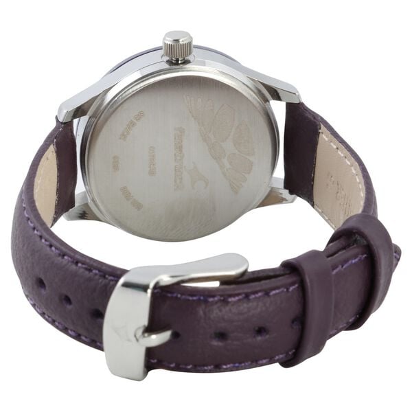 Fastrack 6078SL05 Quartz Analog Purple Dial Purple Leather Strap Women’s Watch