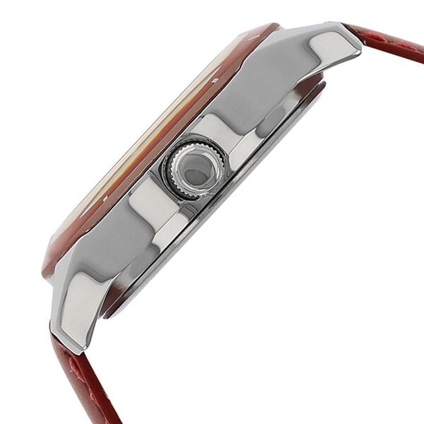 Fastrack 6078SL06 Quartz Analog Red Dial Red Leather Strap Women’s Watch