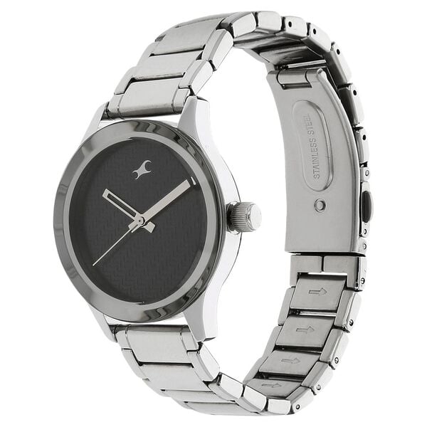 Fastrack 6078SM04 Analog Quartz Women Watch – Blue Dial, Silver Stainless Steel Strap, Casual Everyday Style