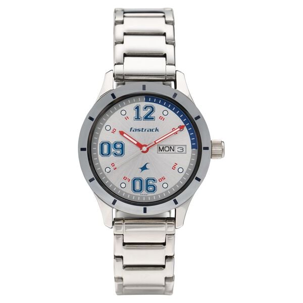 Fastrack 6078SM10 Quartz Analog Silver Dial Stainless Steel Strap Women’s Watch