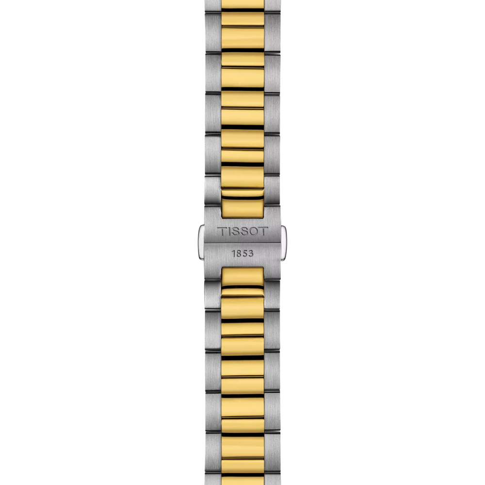Tissot 1504102201100 PR 100 40mm Swiss Quartz Silver Dial Two-Tone Stainless Steel Men's Watch