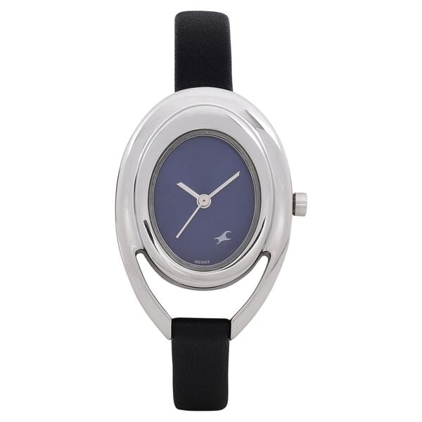 Fastrack 6090SL02C Quartz Analog Blue Dial Leather Strap Women’s Watch