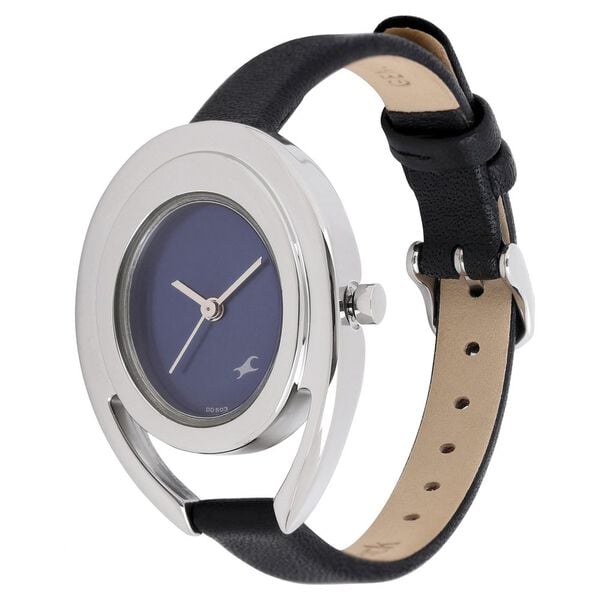 Fastrack 6090SL02C Quartz Analog Blue Dial Leather Strap Women’s Watch