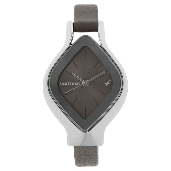 Fastrack 6109SL02 Quartz Analog Brown Dial Brown Leather Strap Women’s Watch