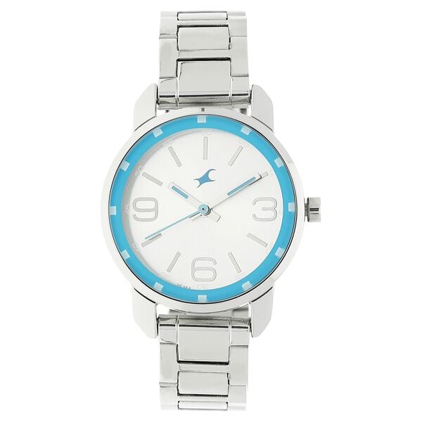 Fastrack 6111SM01 Quartz Analog Silver Dial Stainless Steel Strap Women’s Watch