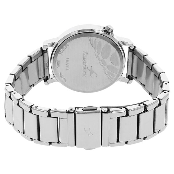 Fastrack 6112SM01 Quartz Analog Silver Dial Stainless Steel Strap Women’s Watch