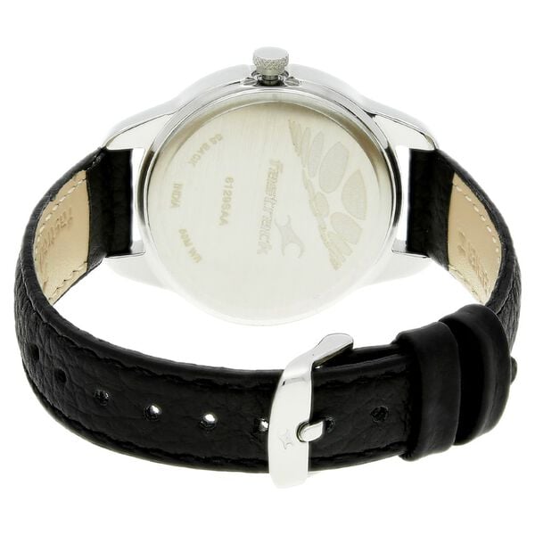 Fastrack 6129SL02 Quartz Analog Black Dial with Leather Strap Watch for Women
