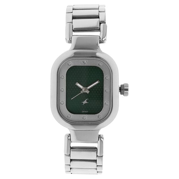 Fastrack 6145SM01 Quartz Analog Grey Dial Stainless Steel Strap Women’s Watch