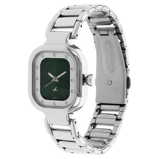 Fastrack 6145SM01 Quartz Analog Grey Dial Stainless Steel Strap Women’s Watch