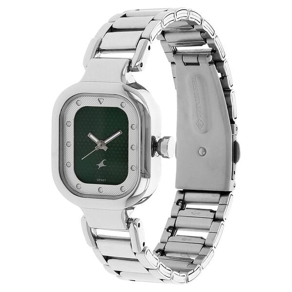 Fastrack 6145SM01 Quartz Analog Grey Dial Stainless Steel Strap Women’s Watch