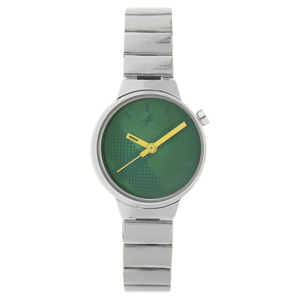 Fastrack 6149SM02 Quartz Analog Green Dial Stainless Steel Strap Women’s Watch