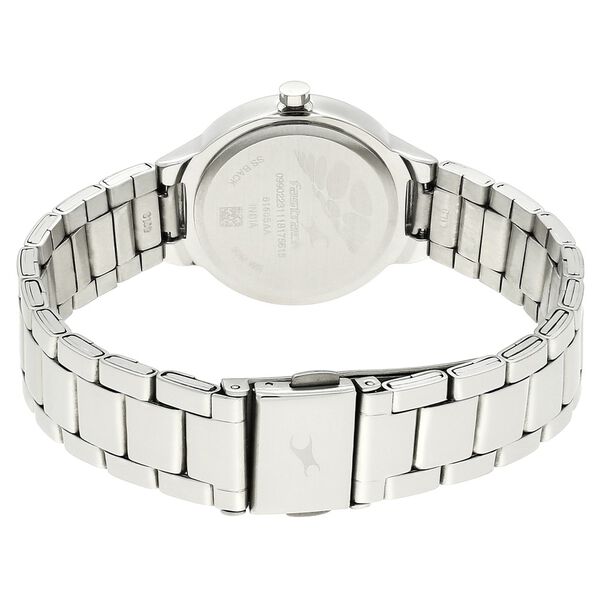 Fastrack 6150SM05 Hitlist Women’s Analog Watch Black Dial Stainless Steel Strap