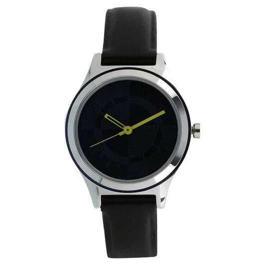 Fastrack 6152SL01 Quartz Analog Black Dial Black Leather Strap Women’s Watch