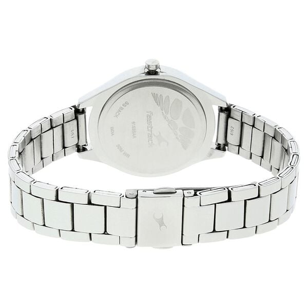 Fastrack 6153SM01 Quartz Analog Silver Dial Stainless Steel Strap Women’s Watch