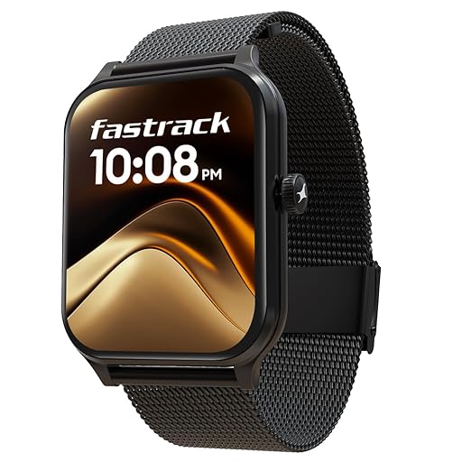 Fastrack 38108AM01 Limitless Classic Smartwatch Black Silicone Strap Unisex Wearable
