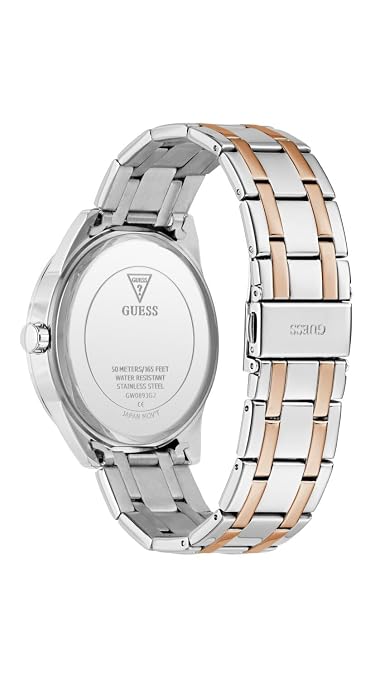 Guess GW0893G2 Men's Quartz Analog Watch Blue Dial Two-Tone Stainless Steel Bracelet