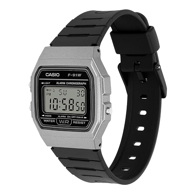 Casio D411 Digital Black Resin Unisex Casual Watch