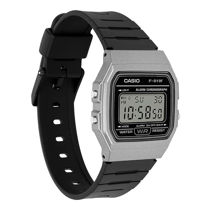 Casio D411 Digital Black Resin Unisex Casual Watch