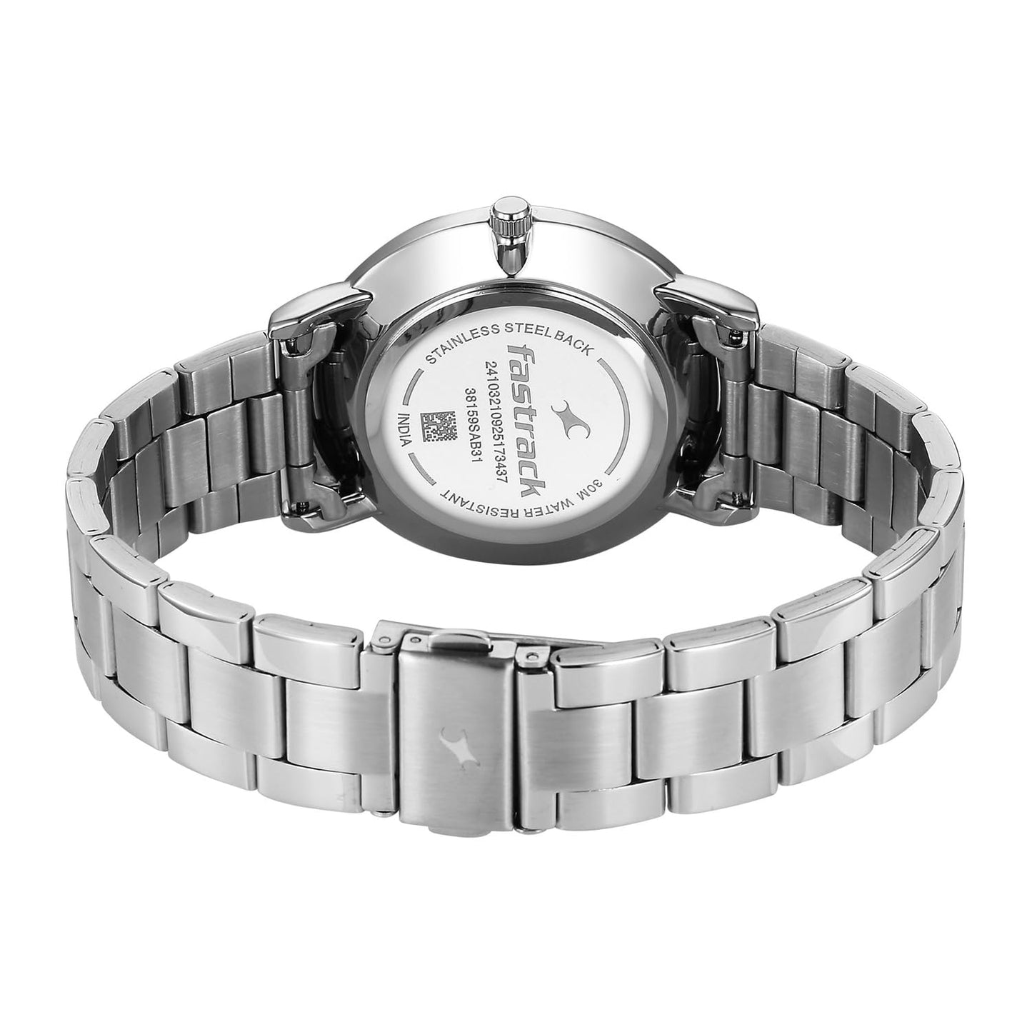Fastrack 38159SM07 Stunners X Quartz Analog Green Dial Silver Stainless Steel Men's Watch