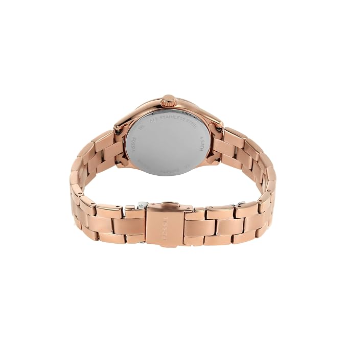 Fossil BQ3639I Rye Women’s Rose Gold Dial Quartz Analog Stainless Steel Watch