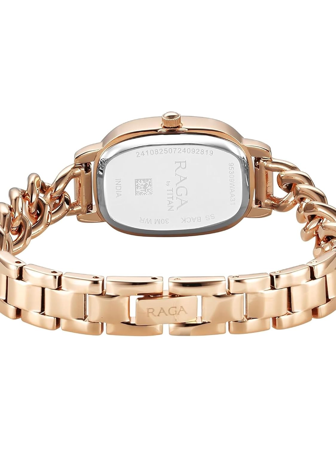 Titan 95309WM01 Raga Showstopper Rose Gold Dial Women's Metal Analog Watch
