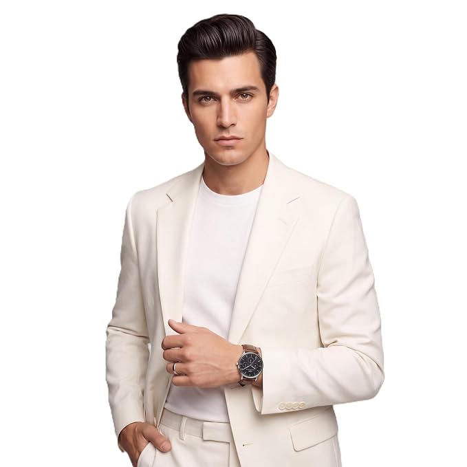 Daniel Wellington DW0DG2200 Black Dial Men's Brown Leather Analog Watch