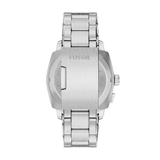 Fossil FS6155 Men's Analog-Digital Big Tic Watch Black Negative Display Silver Stainless Steel Strap