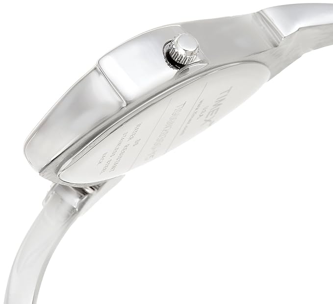 Timex TI000N20300 Women Quartz Silver Dial Stainless Steel Bangle Watch