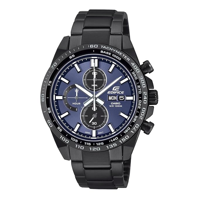 Casio ED698 Edifice Blue Chronograph Stainless Steel Men's Watch