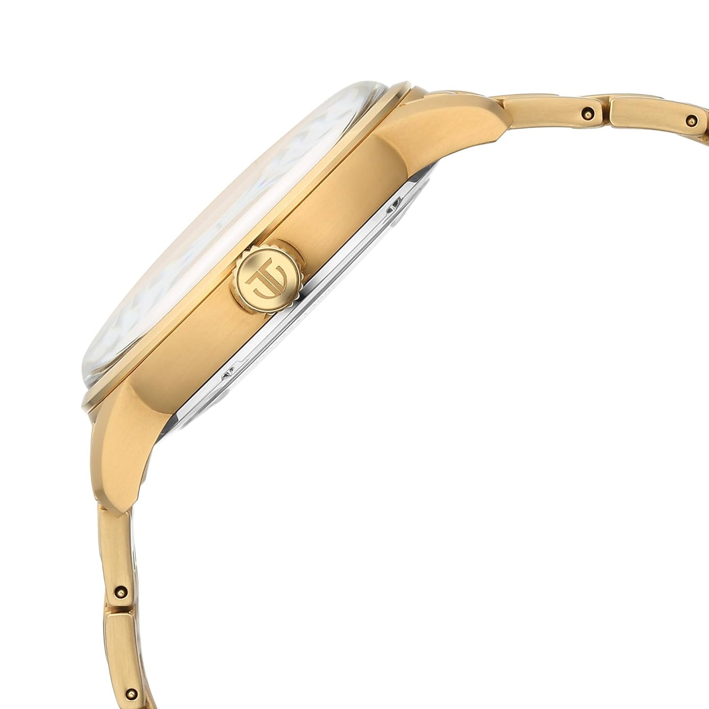 Titan 90110YM01 Golden Heart Automatic Skeleton Silver & Gold Dial Men's Stainless Steel Watch
