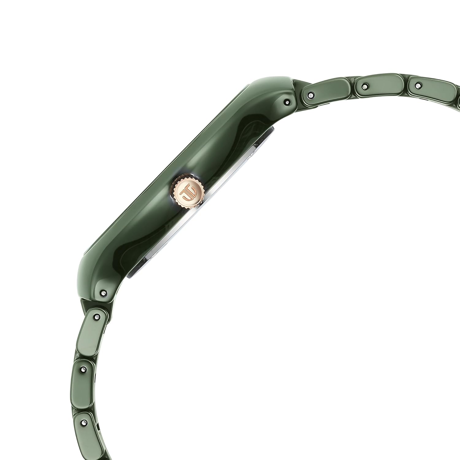 Titan 90014KC03 Regalia Ceramics Quartz Analog Green Dial Ceramic Strap Men's Watch