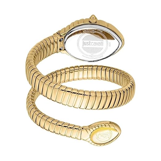 Just Cavalli JC1L322M0025 Women Quartz Gold Dial Gold Stainless Steel Snake Watch