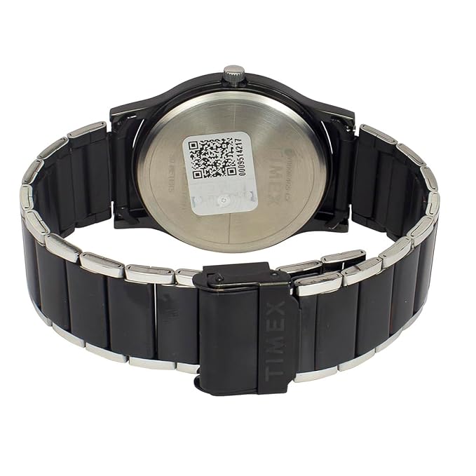 Timex TW000R465 Men’s Black Dial Quartz Analog Round Stainless Steel Watch