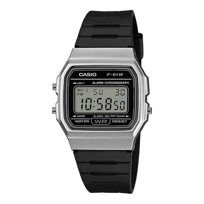 Casio D411 Digital Black Resin Unisex Casual Watch