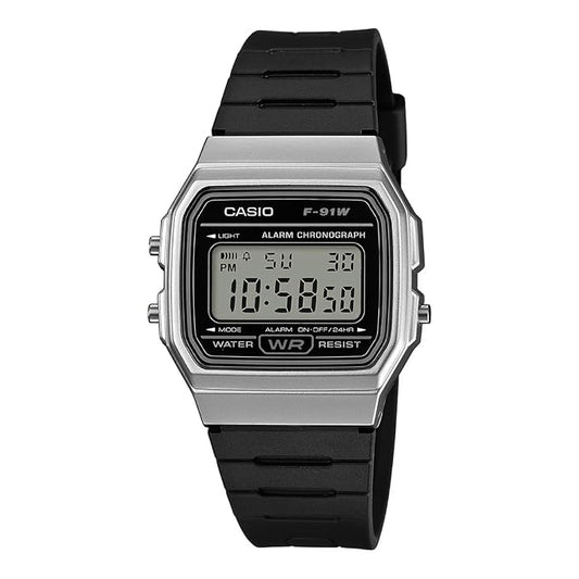Casio D411 Digital Black Resin Unisex Casual Watch