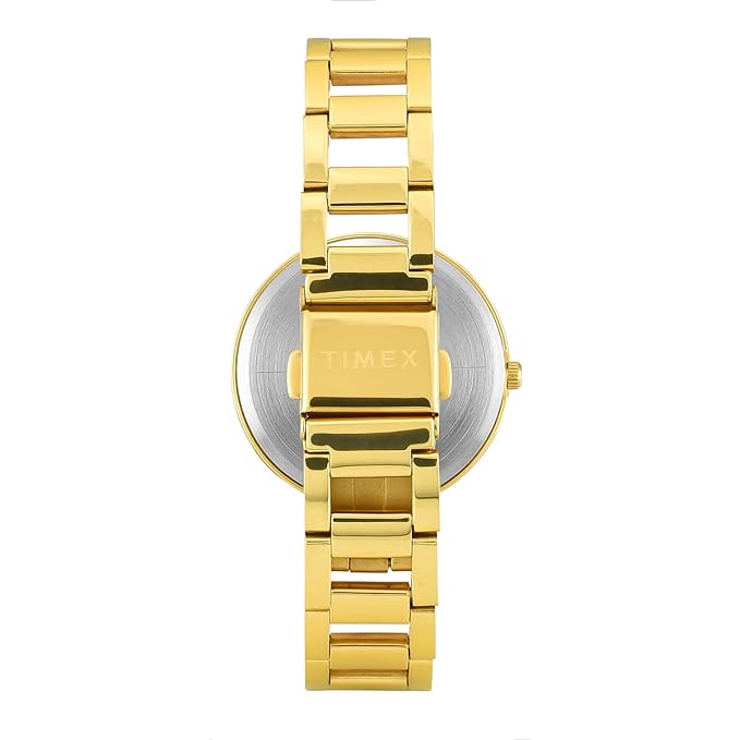 Timex TW000X273 Women’s Green Dial Analog Watch with Stainless-Steel Strap