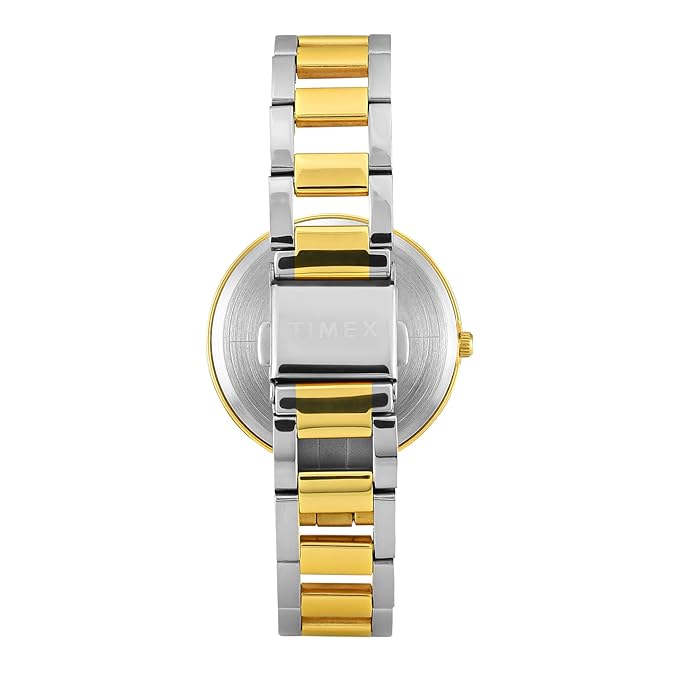 Timex TW000X274 Women’s Green Dial Analog Watch with Stainless-Steel Strap