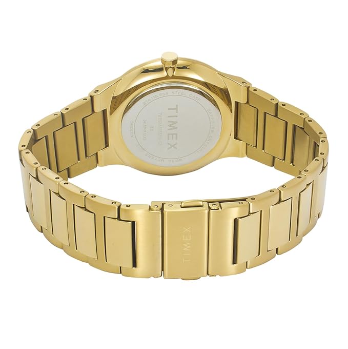 Timex TWEG23608 Signio Quartz Analog Green Dial Gold-Tone Stainless Steel Men's Watch