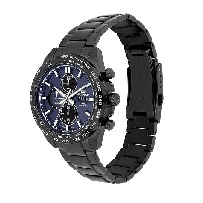 Casio ED698 Edifice Blue Chronograph Stainless Steel Men's Watch