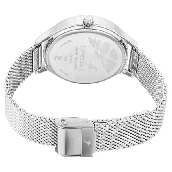 Fastrack 6207SM01 Quartz Analog Pink Dial Stainless Steel Strap Women’s Watch