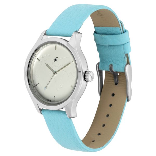Fastrack Tripster NR6219SL01 side profile silver case