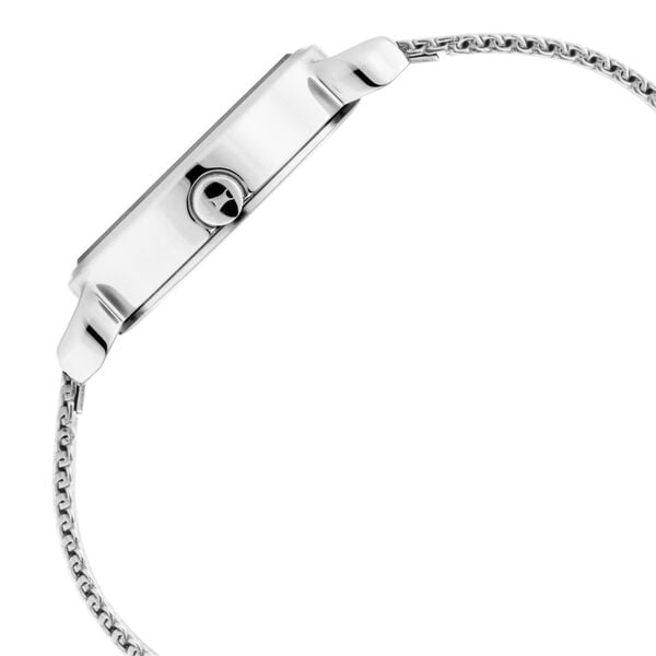 Fastrack 6221SM01 Analog Quartz Women Watch – Silver Dial, Silver Stainless Steel Strap, Animal Print Design