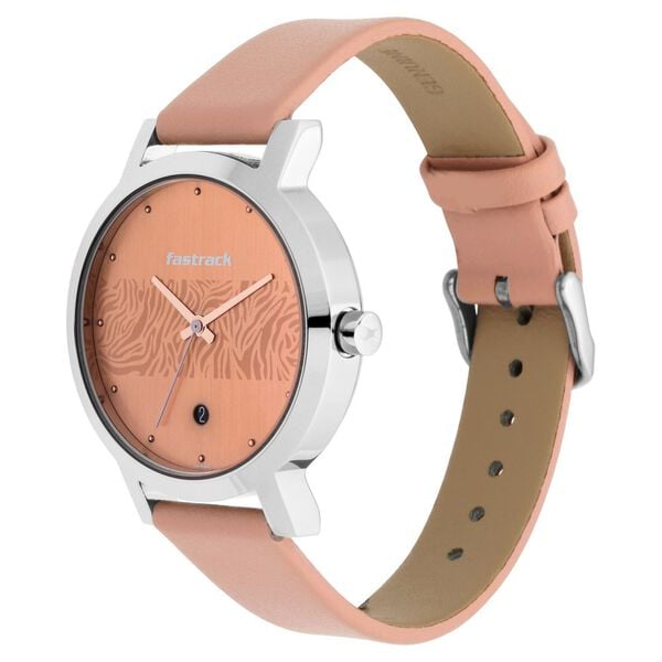 Fastrack NP6222SL03 side profile round metal case