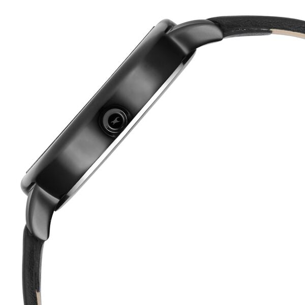 Fastrack 6234NL01 Glitch Quartz Analog Black Dial Black Leather Strap Women’s Watch