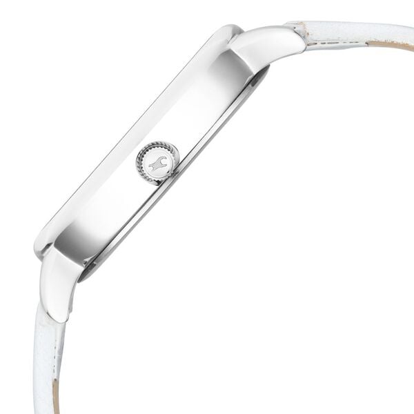 Fastrack 6234SL01 Quartz Analog Silver Dial Silver Leather Strap Women’s Watch