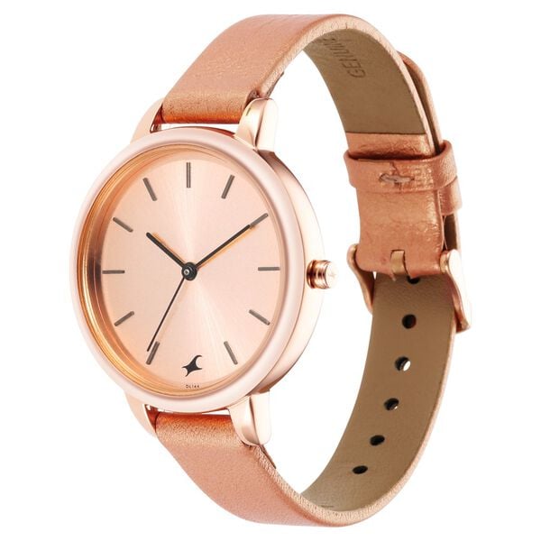 Fastrack NT6234WL01 side profile of the round metal case