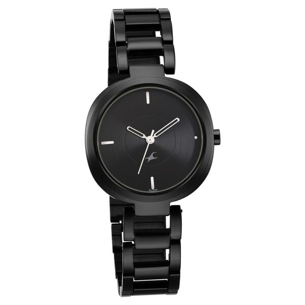 Fastrack 6247NM01 Stunners Quartz Analog Black Dial Black Metal Strap Women’s Watch