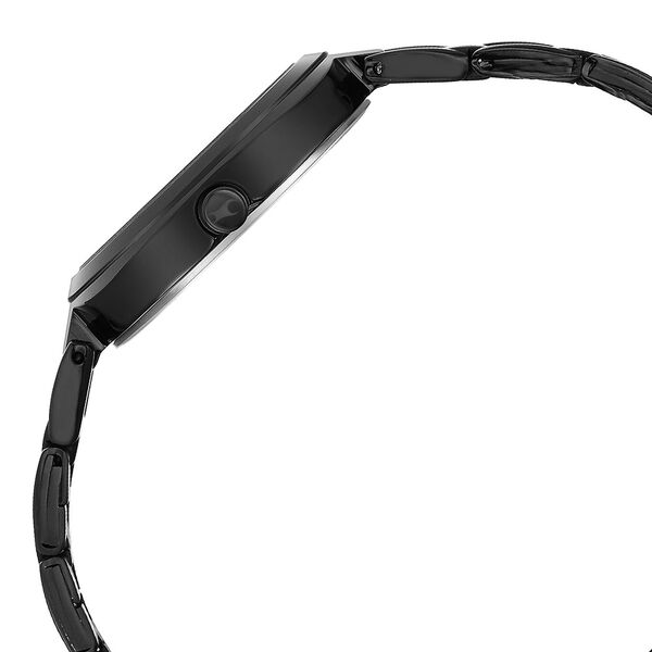 Fastrack 6247NM02 Stunners Women’s Black Dial Analog Watch with Black Stainless Steel Strap