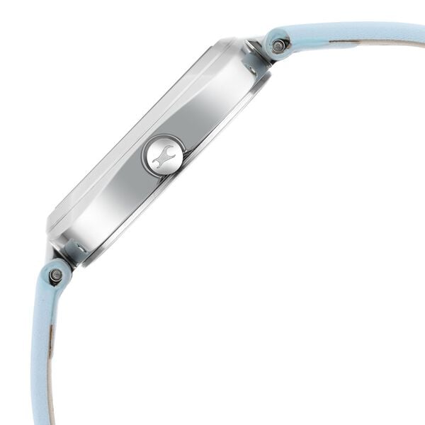 Fastrack 6247SL02 Analog Quartz Women Watch – Blue Dial, Blue Leather Strap, Casual Everyday Style