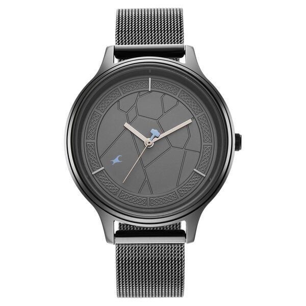 Fastrack 6269QM01 Quartz Analog Grey Dial Stainless Steel Strap Women’s Watch